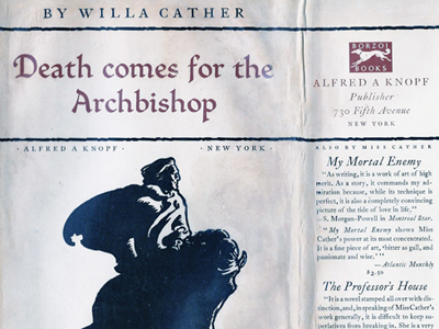 Death Comes for the Archbishop-dj front panel-slider