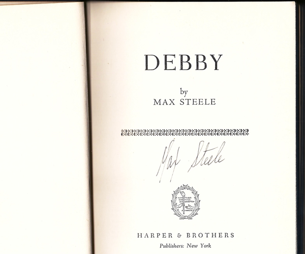 Title page with author signature