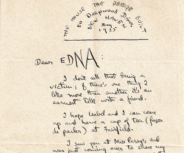 Wilder-to-Edna Ferber letter